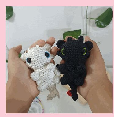 Fúrias em crochê feito à mão