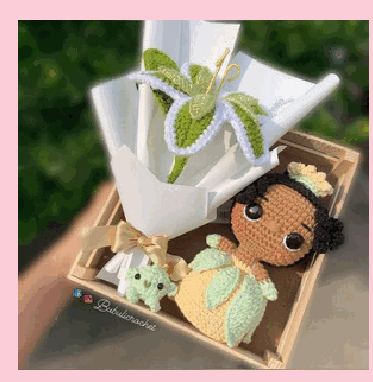 Buquê Tiana em crochê feito à mão