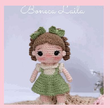 Boneca Laila em crochê feito à mão